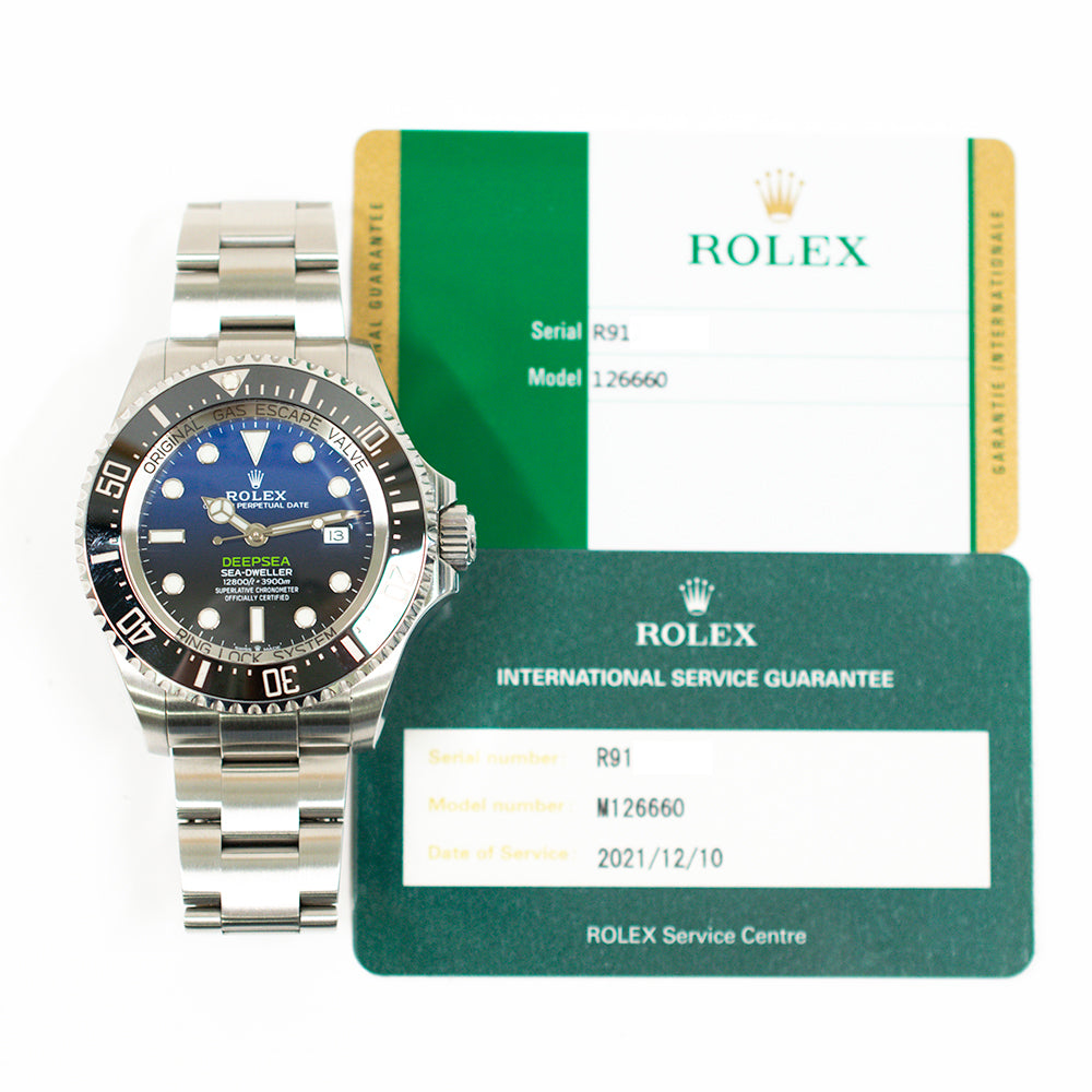 Rolex Sea Dweller Deep Sea 44mm Blue Dial 126660 (2019)