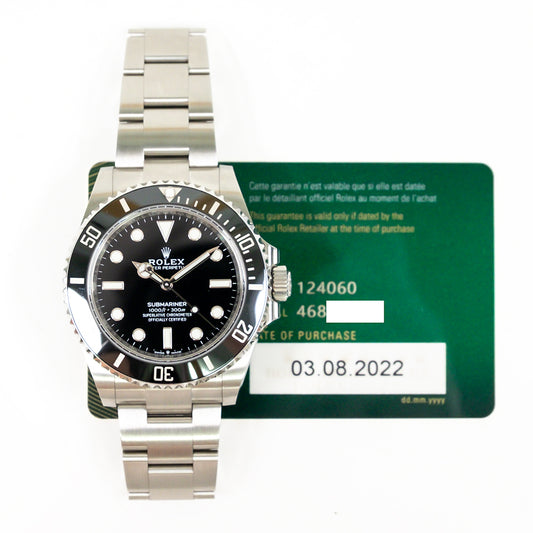 Rolex Submariner No Date 41mm Black Dial 124060 (2022)