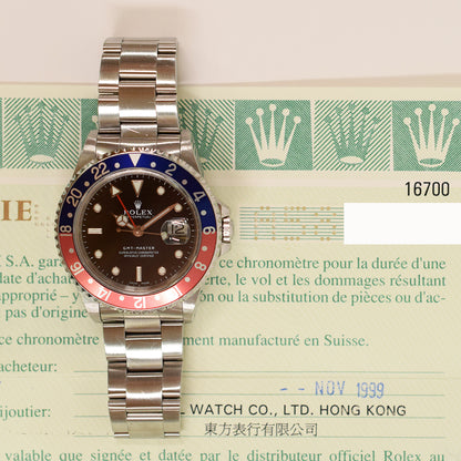 Rolex GMT-Master Pepsi Dial 16700 (1999)