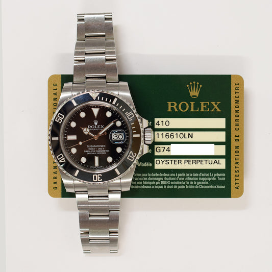 Rolex Submariner Date 40mm Black Dial 116610LN (2013)