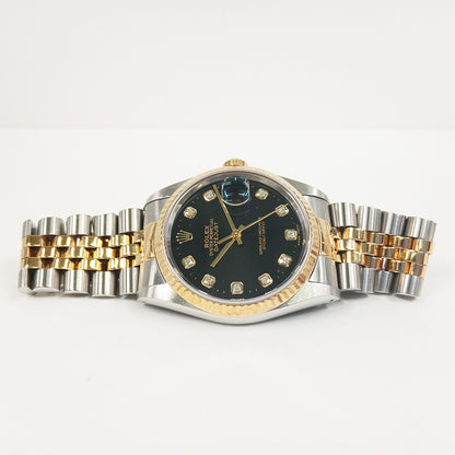Rolex Datejust 36mm Black Diamond Dial 16233 (1990)
