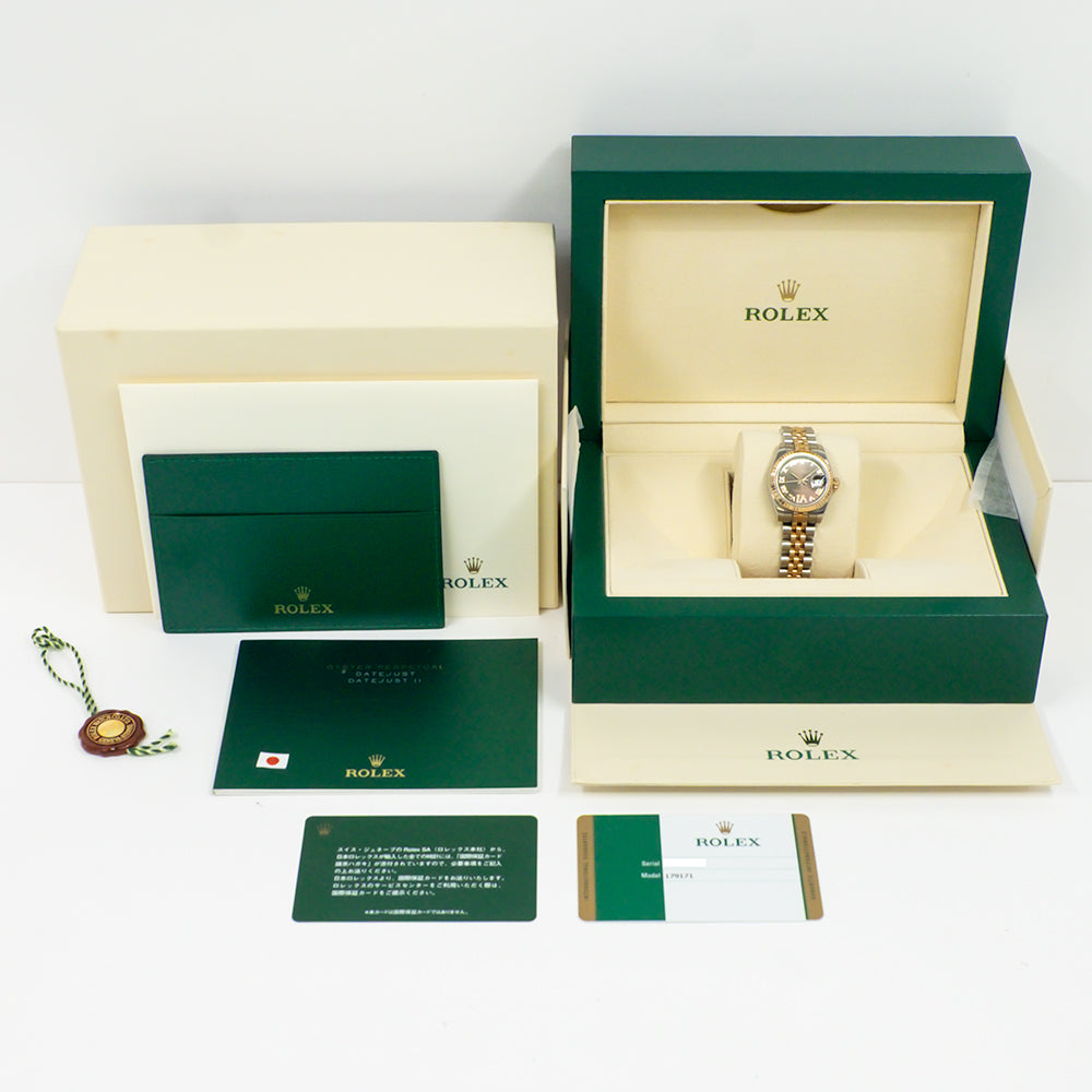 Rolex Datejust 26mm Chocolate "VI" Diamond Dial 179171 (2015)