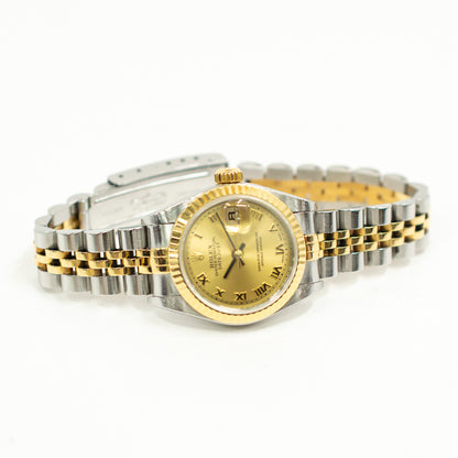 Rolex Lady Datejust 26mm Champagne Roman Dial 79173 (2001)
