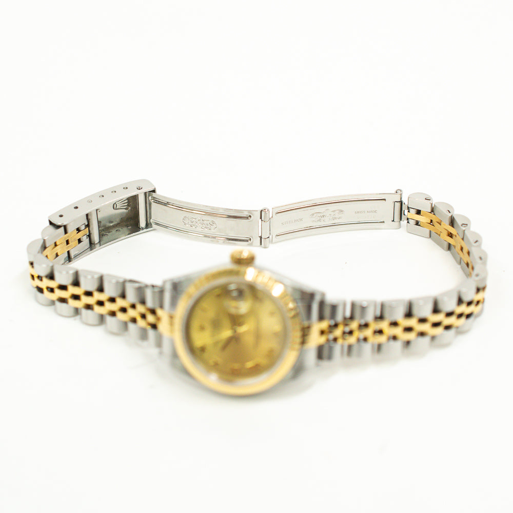 Rolex Lady Datejust 26mm Champagne Roman Dial 79173 (2001)