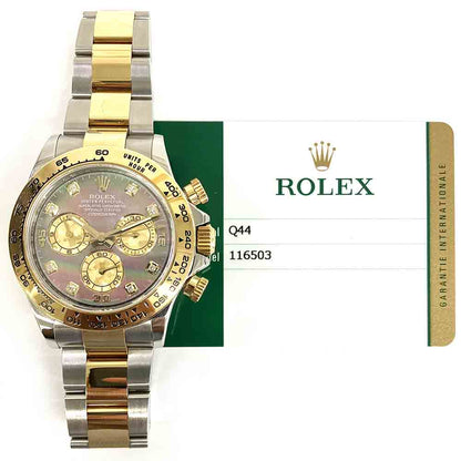 Rolex Daytona Black Mop Diamond Dial 116503