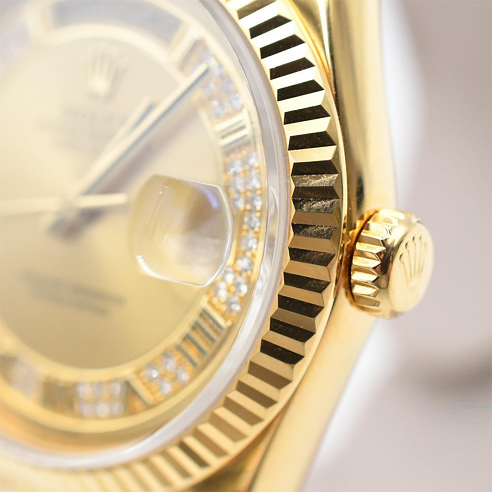 Rolex Day-Date 36mm Champagne Myriad Roman Dial 118238MR (2011)