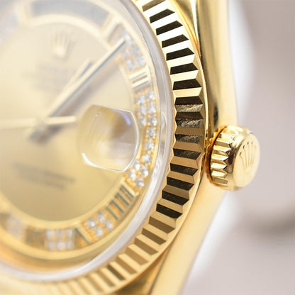 Rolex Day-Date 36mm Champagne Myriad Roman Dial 118238MR (2011)