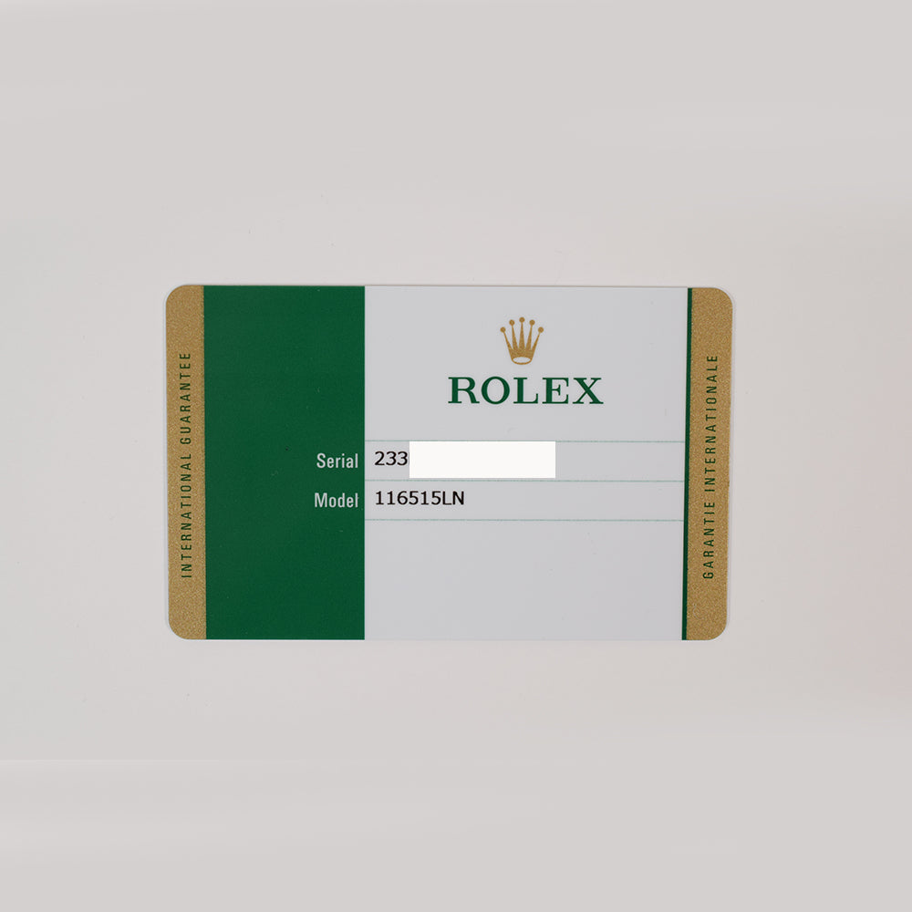 Rolex Daytona Black Dial 116515LN (2017)