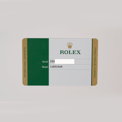 Rolex Daytona Black Dial 116515LN (2017)