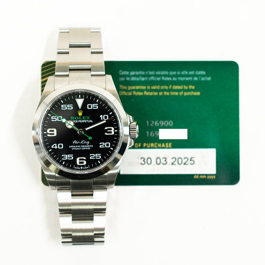 Rolex Air-King 40mm Black Dial 126900 (2025)