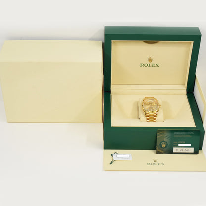 Rolex Day-Date 40mm Champagne Diamond Dial 228238A (2021)