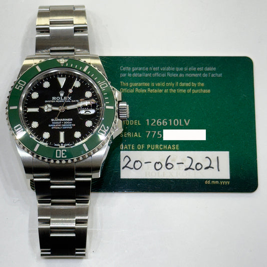 Rolex Submariner Date 41mm "Starbucks" Dial 126610LV (2021)