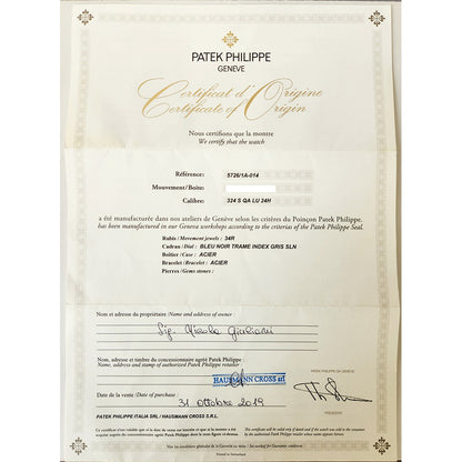 Patek Philippe 5726/1A‐014 (2019)