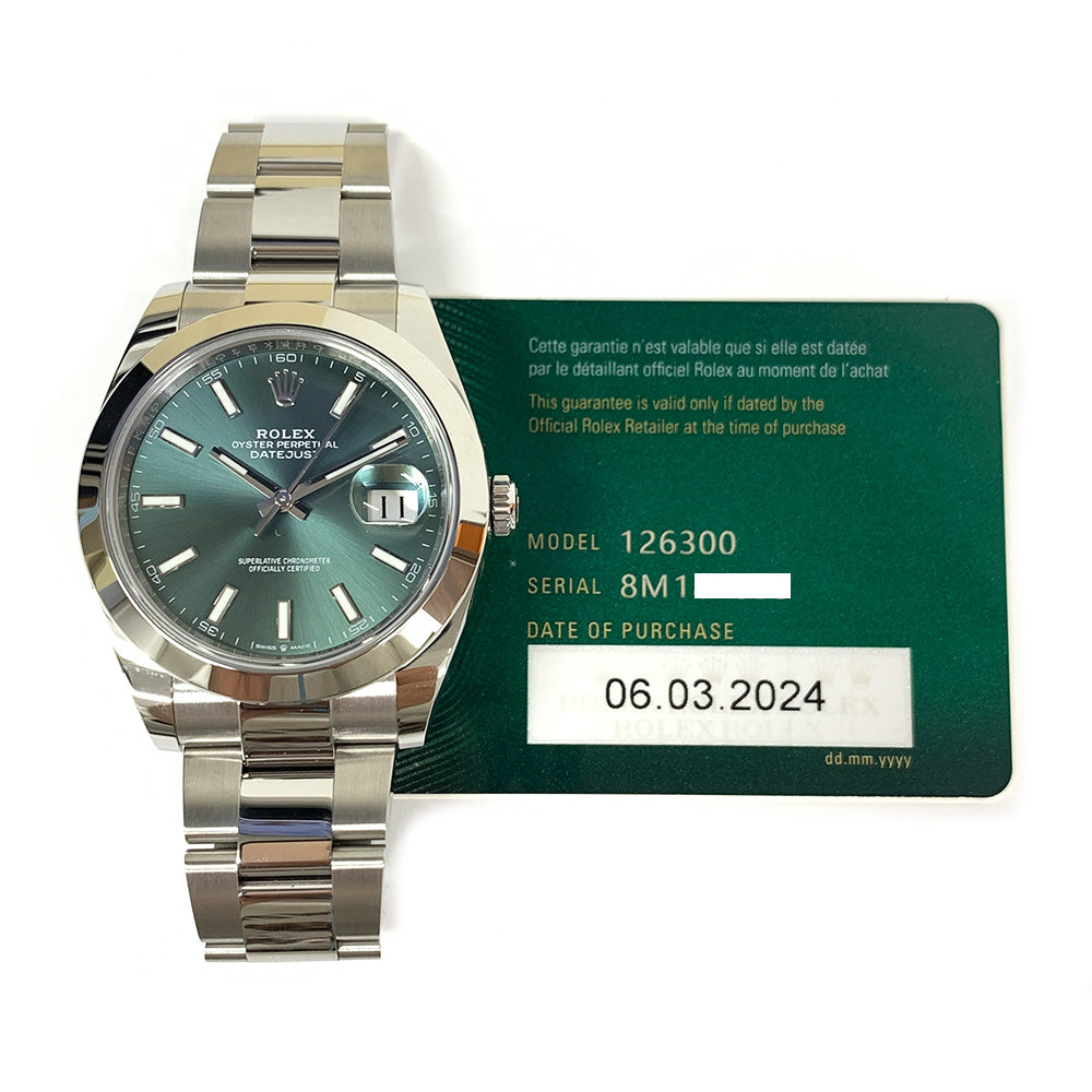 Rolex Datejust 41mm Green Dial 126300