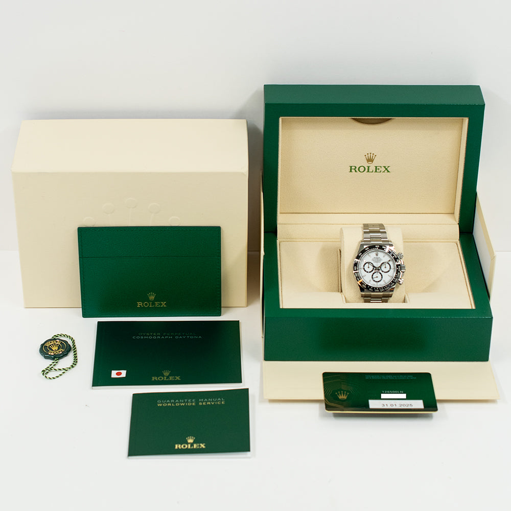Rolex Daytona Steel Ceramic Bezel White Dial 126500LN (2025)