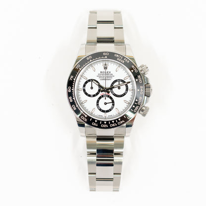 Rolex Daytona Steel Ceramic Bezel White Dial 126500LN (2025)