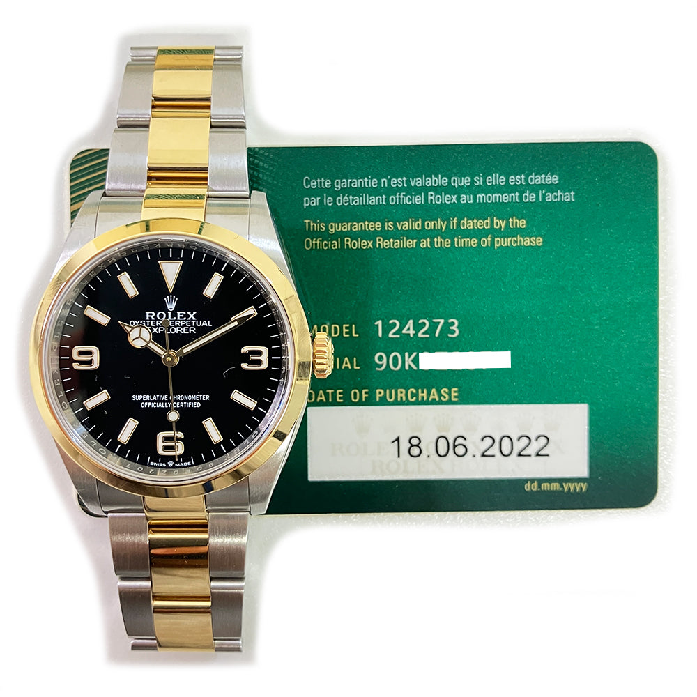 Rolex Explorer Black Dial 36mm 124273