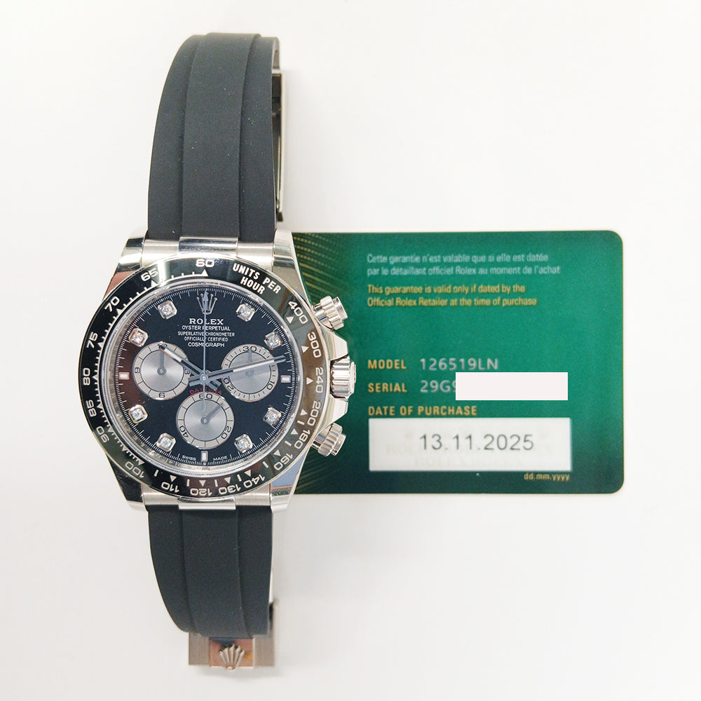 Rolex Daytona 40mm Black Diamond  Dial 126519LNG (2025)