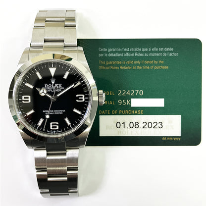 Rolex Explorer 40mm Black Dial 224270