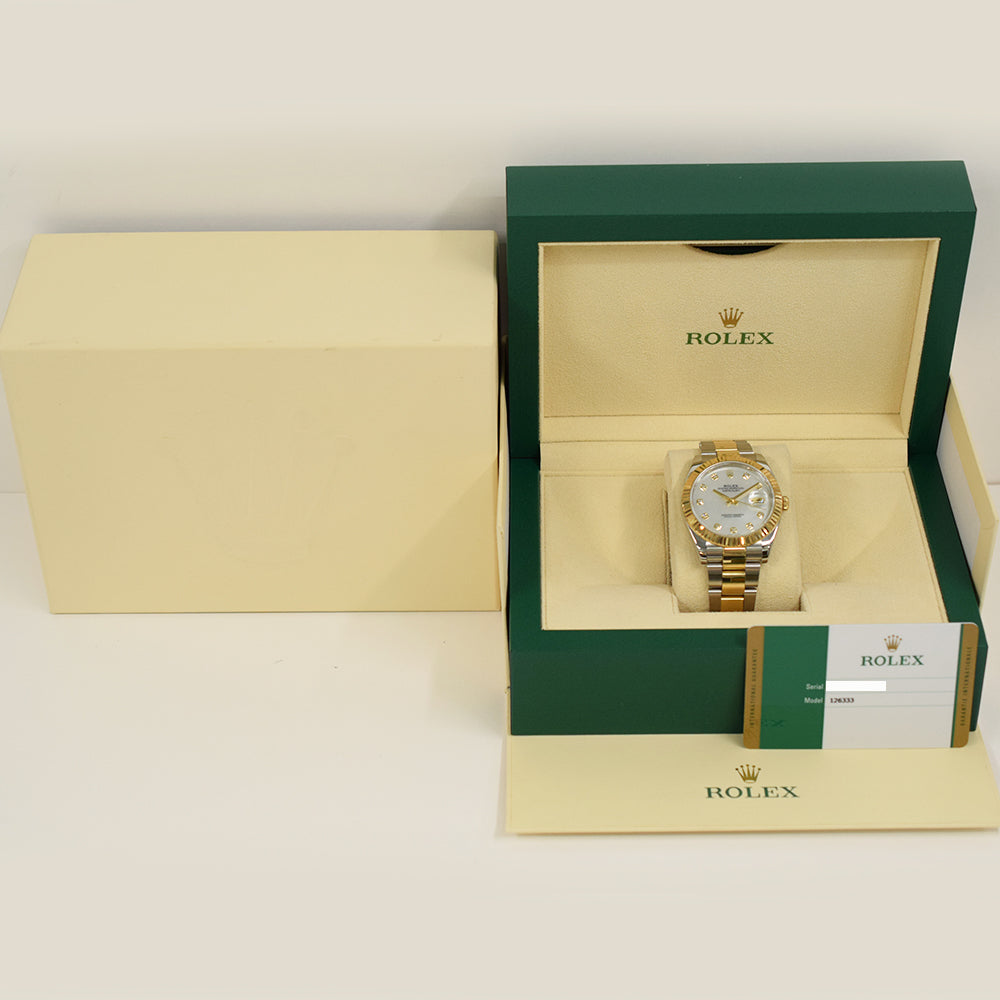 Rolex Datejust 41mm Mop Diamond Dial 126333G (2020)