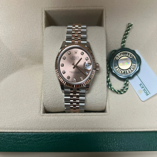 Pink Datejust Diamond Dial (31mm) Steel/Rose Gold Ref 278271