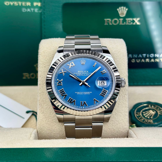 Rolex Datejust 126334 41mm Blue Roman Dial