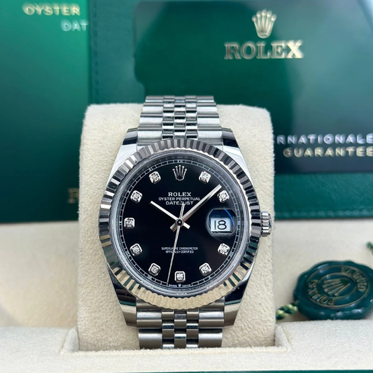 Rolex Datejust 41mm Black Diamond Dial 126334