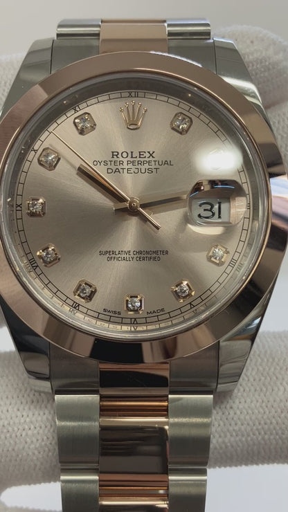 Rolex Datejust 41mm Sundust Diamond Dial 126301