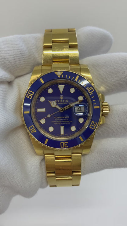 Rolex Submariner Date Blue Dial 116618LB