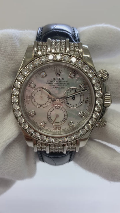 Rolex Daytona White Mop Diamond Dial 116599RBR