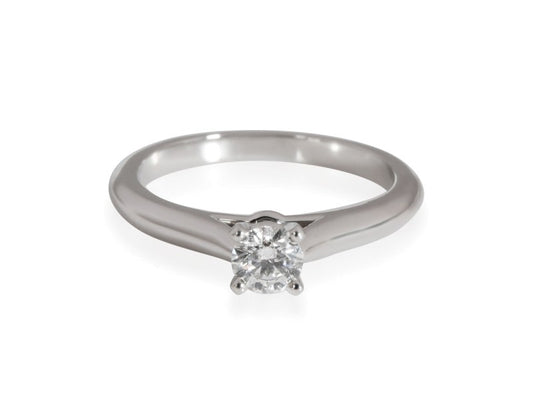 Cartier Diamond Solitaire Engagement Ring In Platinum