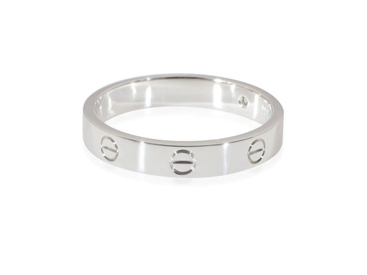 Cartier Love Diamond Wedding Band In 18k White Gold 0.02 CTW