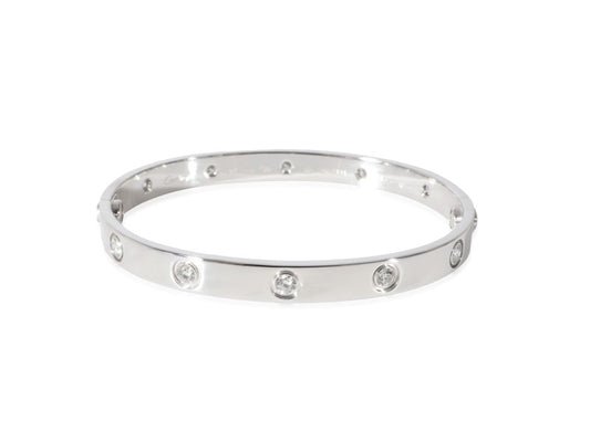 Cartier Love Diamond Bracelet In 18k White Gold