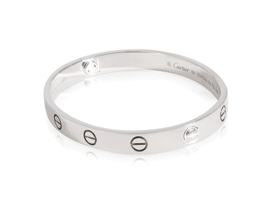 Cartier Love Bracelet In 18k White Gold