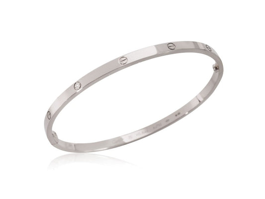 Cartier Love Bracelet In 18k White Gold