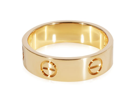 Cartier Love Ring In 18k Yellow Gold