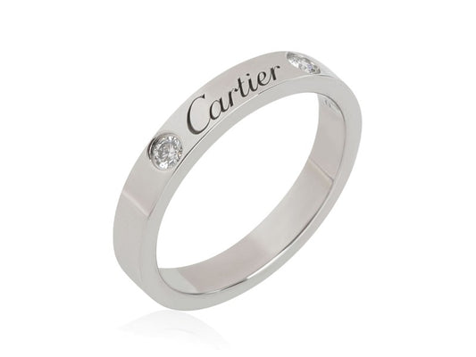 Cartier C De Cartier Diamond Band In Platinum