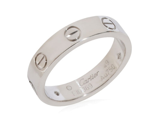 Cartier Love Diamond Wedding Band In 18k White Gold