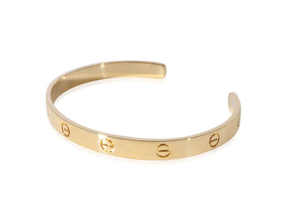 Cartier Love Cuff Bracelet In 18k Yellow Gold