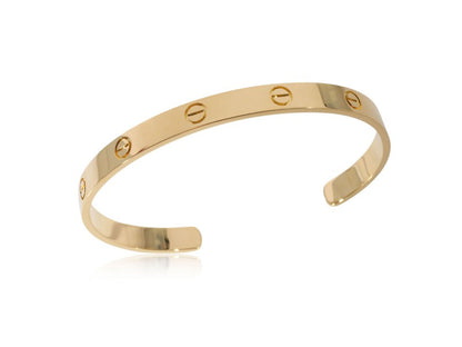 Cartier Love Cuff Bracelet In 18k Yellow Gold