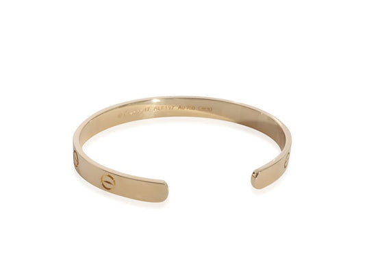 Cartier Love Cuff Bracelet In 18k Yellow Gold