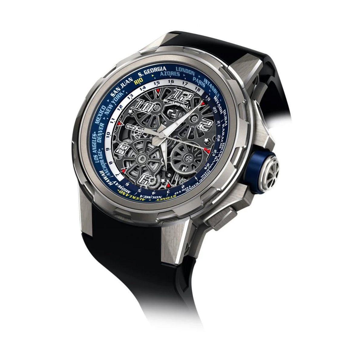 Richard Mille RM 63-02 Automatic Winding Worldtimer Watch